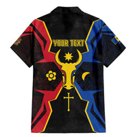 Personalized Moldova Family Matching Mermaid Dress and Hawaiian Shirt The Aurochs Symbol With Patterns - Wonder Print Shop