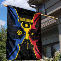 Moldova Garden Flag The Aurochs Symbol With Patterns - Wonder Print Shop
