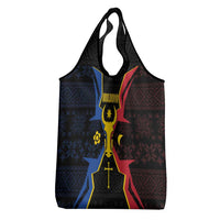 Moldova Grocery Bag The Aurochs Symbol With Patterns - Wonder Print Shop
