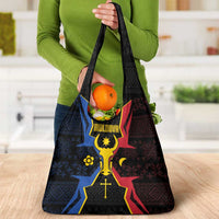 Moldova Grocery Bag The Aurochs Symbol With Patterns - Wonder Print Shop