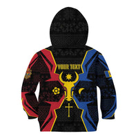 Personalized Moldova Kid Hoodie The Aurochs Symbol With Patterns - Wonder Print Shop