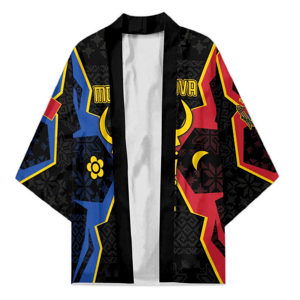 Personalized Moldova Kimono The Aurochs Symbol With Patterns - Wonder Print Shop