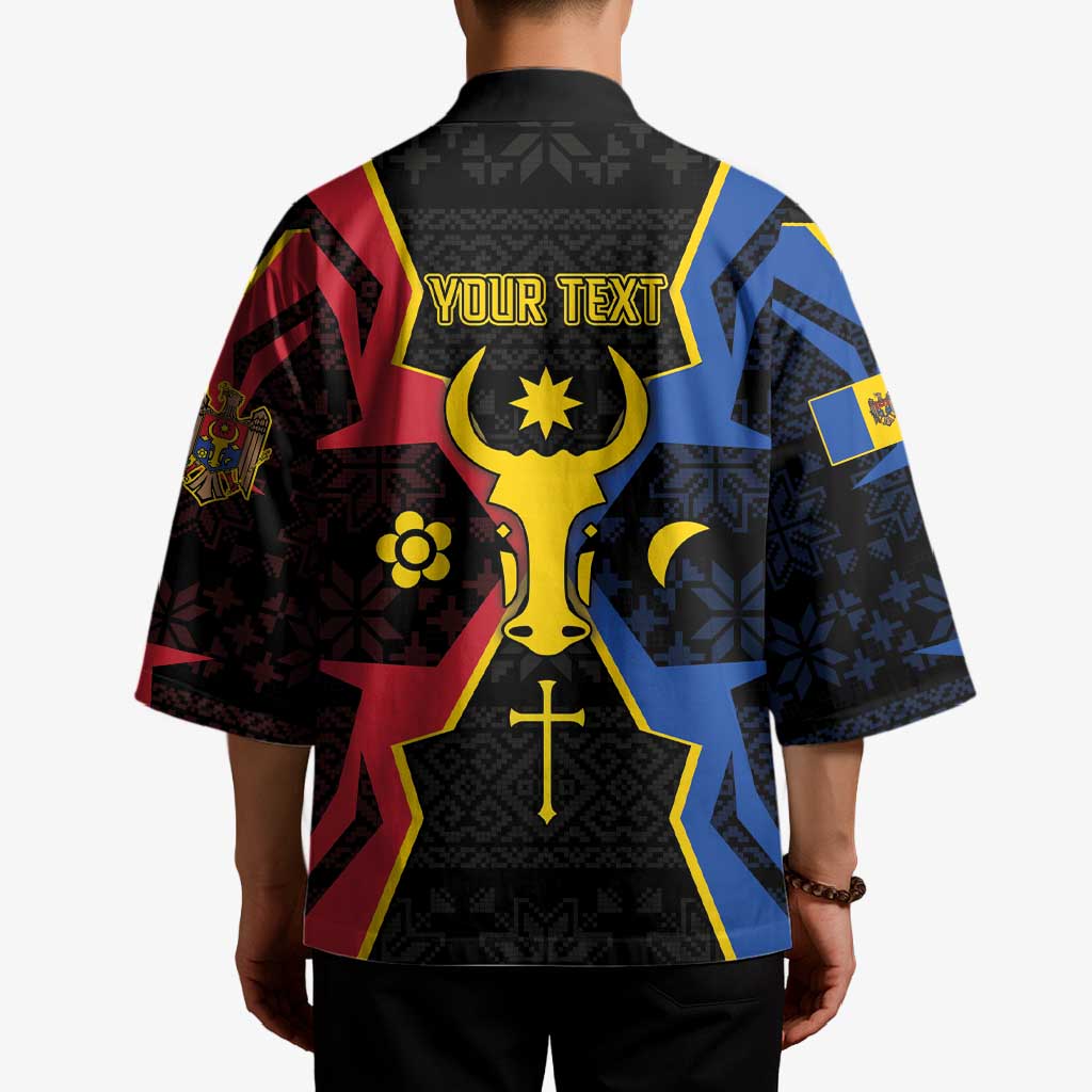 Personalized Moldova Kimono The Aurochs Symbol With Patterns - Wonder Print Shop