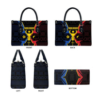 Moldova Leather Bag The Aurochs Symbol With Patterns - Wonder Print Shop