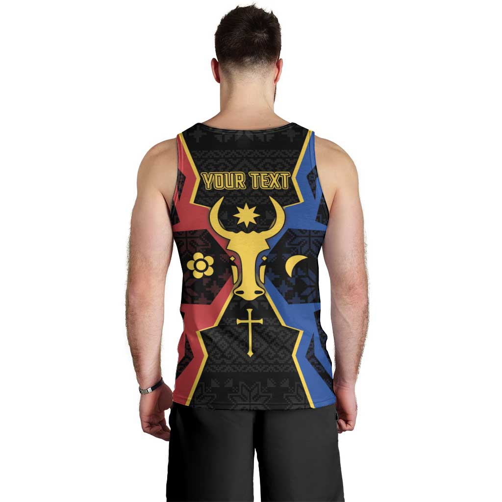 Personalized Moldova Men Tank Top The Aurochs Symbol With Patterns - Wonder Print Shop