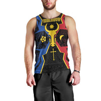 Personalized Moldova Men Tank Top The Aurochs Symbol With Patterns - Wonder Print Shop