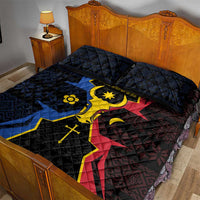 Moldova Quilt Bed Set The Aurochs Symbol With Patterns - Wonder Print Shop