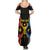 Personalized Moldova Summer Maxi Dress The Aurochs Symbol With Patterns - Wonder Print Shop