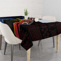 Moldova Tablecloth The Aurochs Symbol With Patterns - Wonder Print Shop