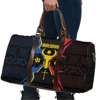 Moldova Travel Bag The Aurochs Symbol With Patterns - Wonder Print Shop