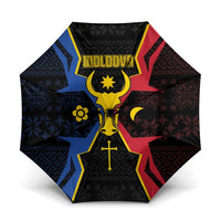 Moldova Umbrella The Aurochs Symbol With Patterns - Wonder Print Shop
