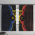 Moldova Window Curtain The Aurochs Symbol With Patterns - Wonder Print Shop