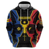 Personalized Moldova Zip Hoodie The Aurochs Symbol With Patterns - Wonder Print Shop