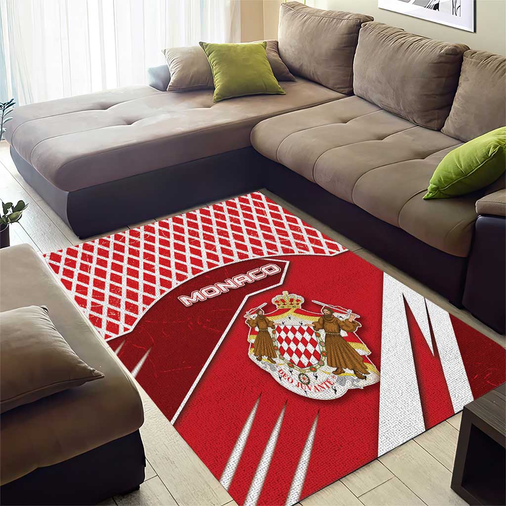 Monaco Area Rug Coat Of Arms Unique Style - Wonder Print Shop