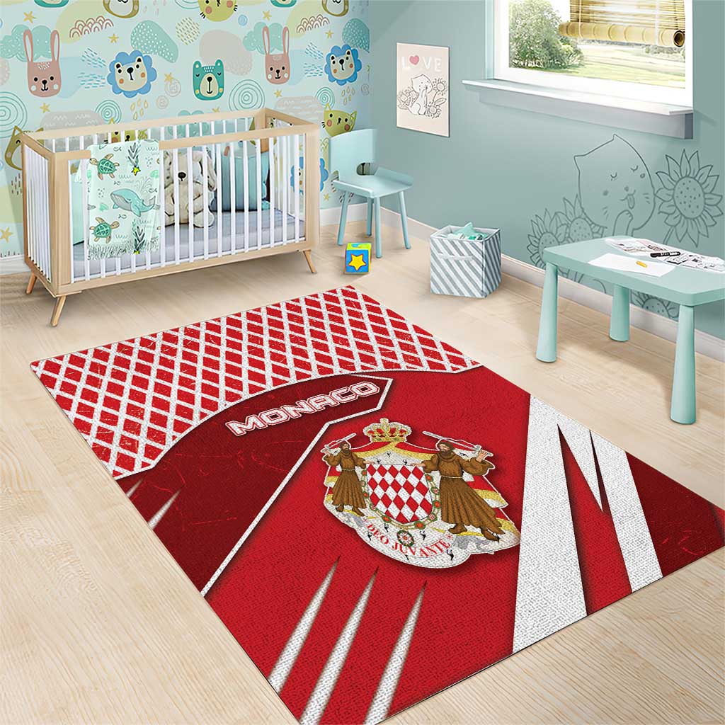 Monaco Area Rug Coat Of Arms Unique Style - Wonder Print Shop