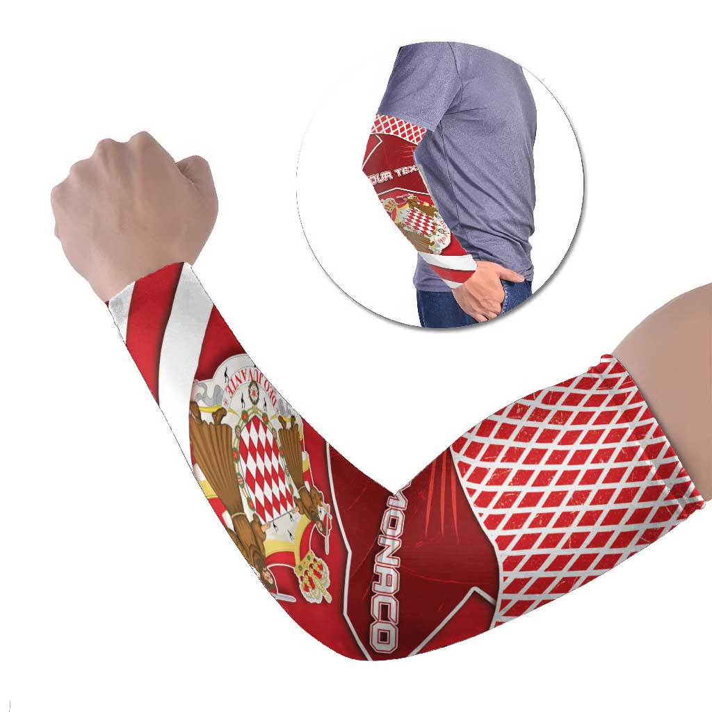 Monaco Arm Sleeves Coat Of Arms Unique Style - Wonder Print Shop