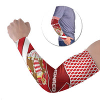 Monaco Arm Sleeves Coat Of Arms Unique Style - Wonder Print Shop