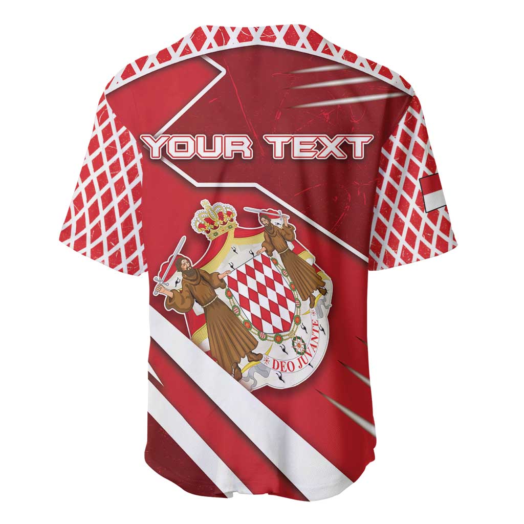 Personalized Monaco Baseball Jersey Coat Of Arms Unique Style - Wonder Print Shop