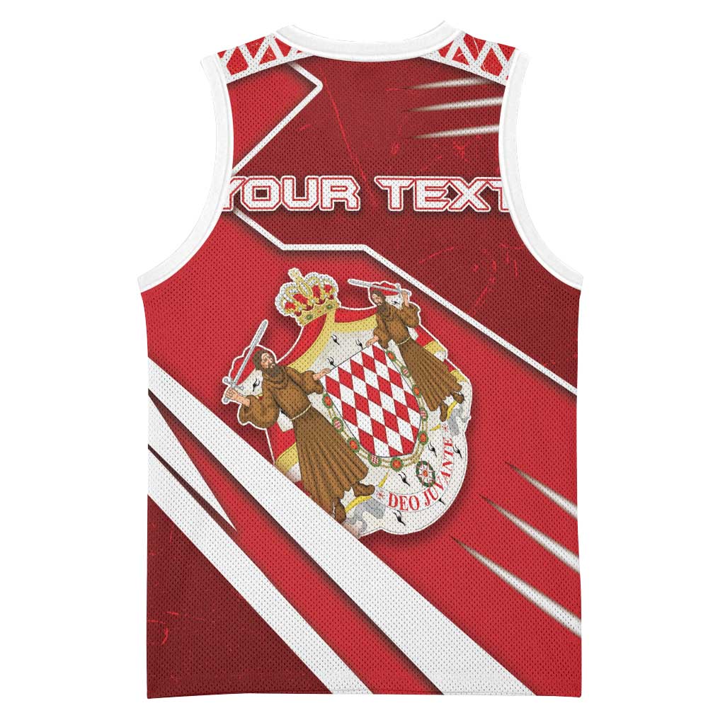 Personalized Monaco Basketball Jersey Coat Of Arms Unique Style - Wonder Print Shop