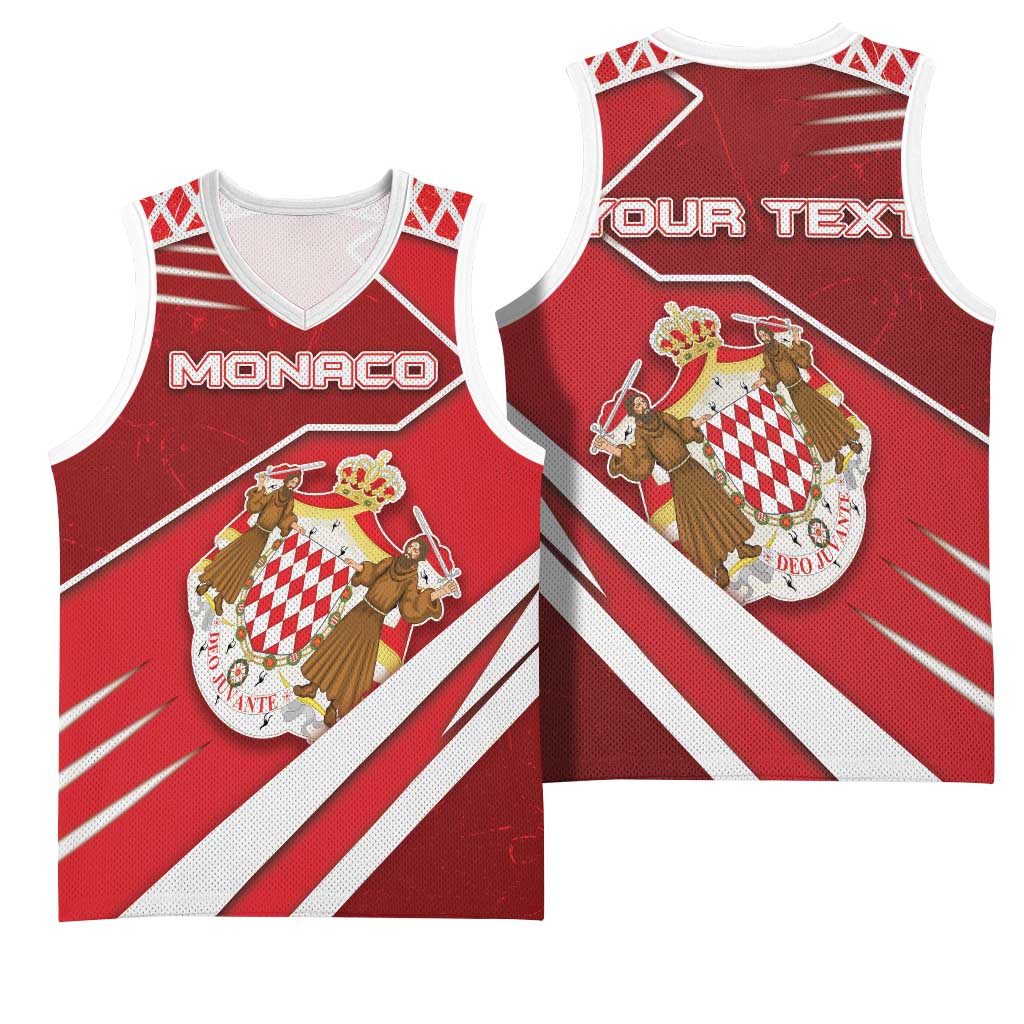 Personalized Monaco Basketball Jersey Coat Of Arms Unique Style - Wonder Print Shop
