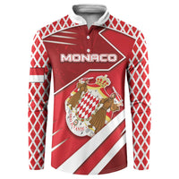 Personalized Monaco Button Sweatshirt Coat Of Arms Unique Style - Wonder Print Shop