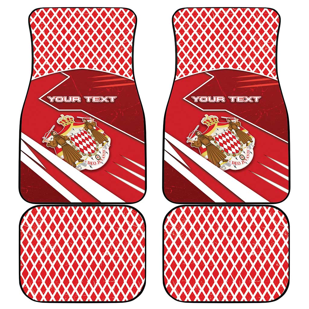 Monaco Car Mats Coat Of Arms Unique Style - Wonder Print Shop