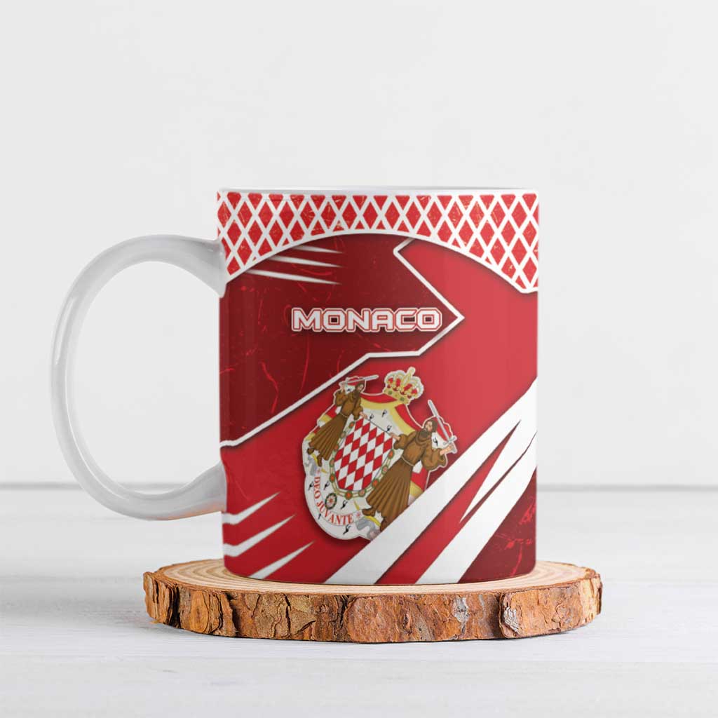 Personalized Monaco Ceramic Mug Coat Of Arms Unique Style - Wonder Print Shop