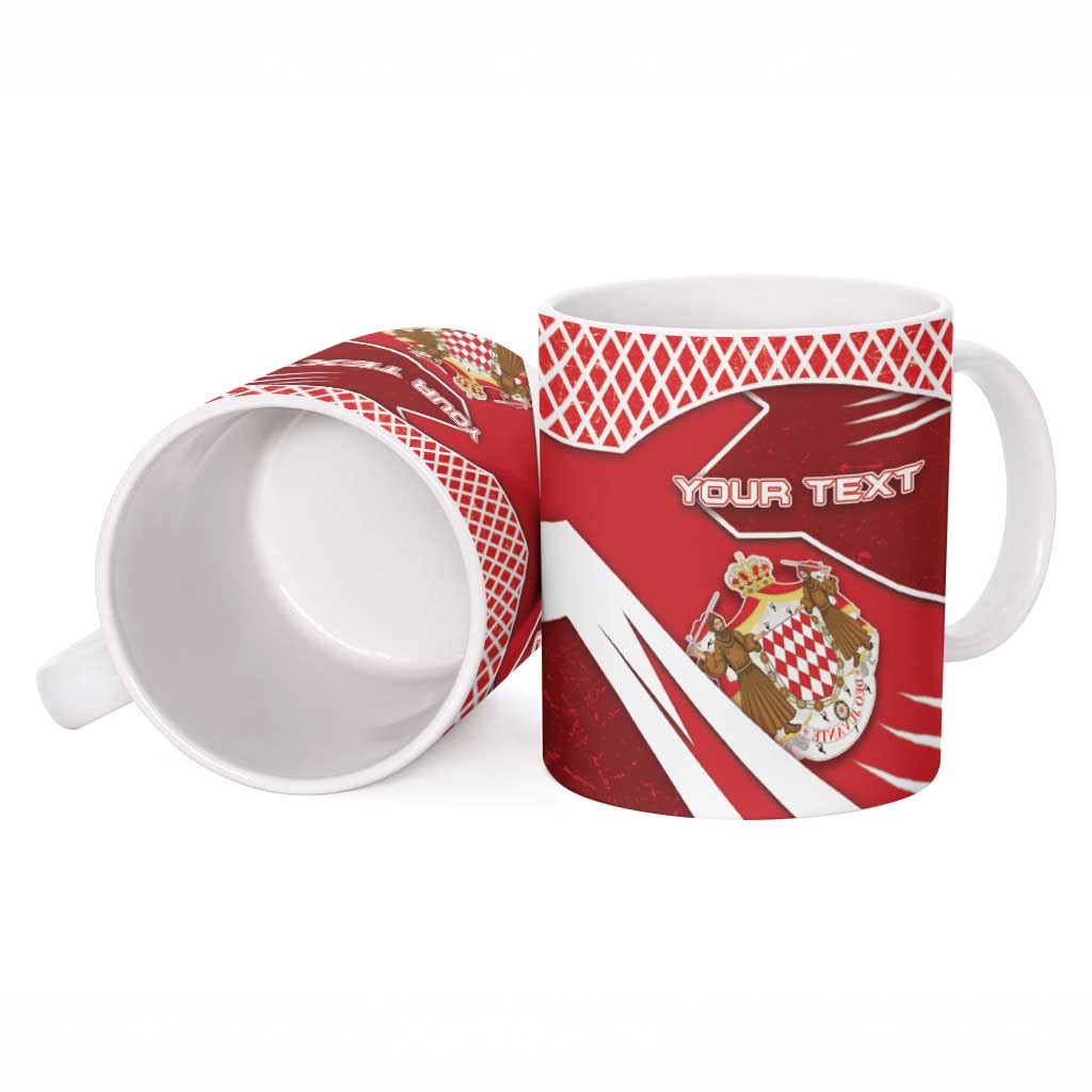 Personalized Monaco Ceramic Mug Coat Of Arms Unique Style - Wonder Print Shop