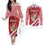 Personalized Monaco Couples Matching Off The Shoulder Long Sleeve Dress and Long Sleeve Button Shirt Coat Of Arms Unique Style - Wonder Print Shop