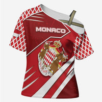 Personalized Monaco Cross Shoulder Shirt Coat Of Arms Unique Style - Wonder Print Shop