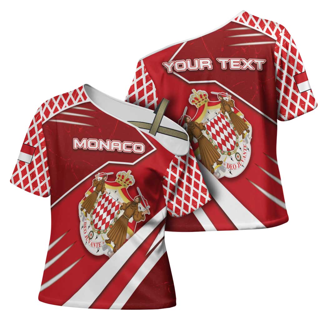 Personalized Monaco Cross Shoulder Shirt Coat Of Arms Unique Style - Wonder Print Shop