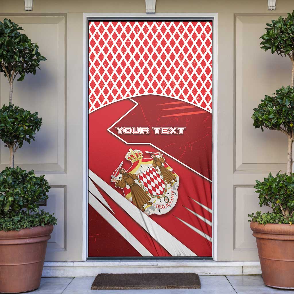 Monaco Door Cover Coat Of Arms Unique Style - Wonder Print Shop