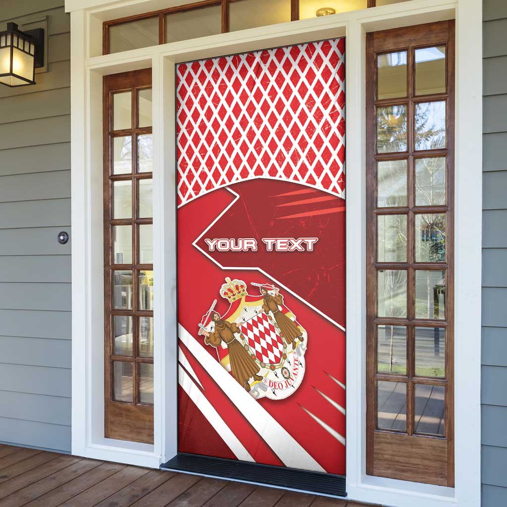 Monaco Door Cover Coat Of Arms Unique Style - Wonder Print Shop