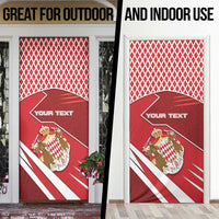 Monaco Door Cover Coat Of Arms Unique Style - Wonder Print Shop