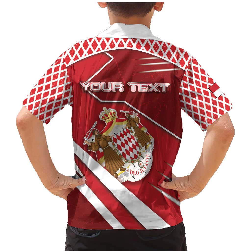 Personalized Monaco Family Matching Mermaid Dress and Hawaiian Shirt Coat Of Arms Unique Style - Wonder Print Shop