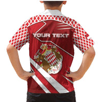 Personalized Monaco Family Matching Mermaid Dress and Hawaiian Shirt Coat Of Arms Unique Style - Wonder Print Shop