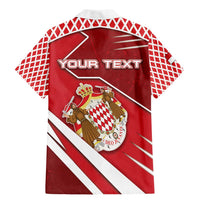 Personalized Monaco Family Matching Mermaid Dress and Hawaiian Shirt Coat Of Arms Unique Style - Wonder Print Shop