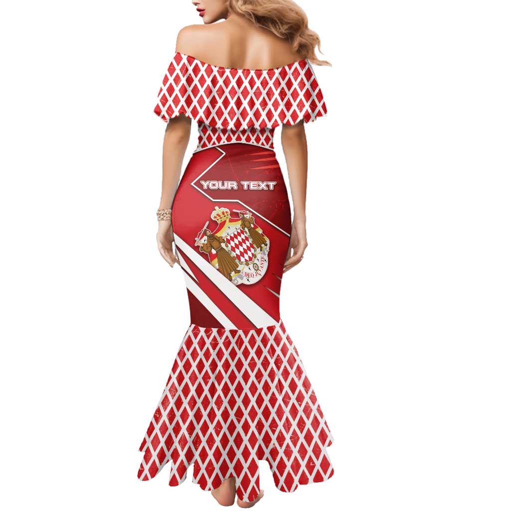 Personalized Monaco Family Matching Mermaid Dress and Hawaiian Shirt Coat Of Arms Unique Style - Wonder Print Shop