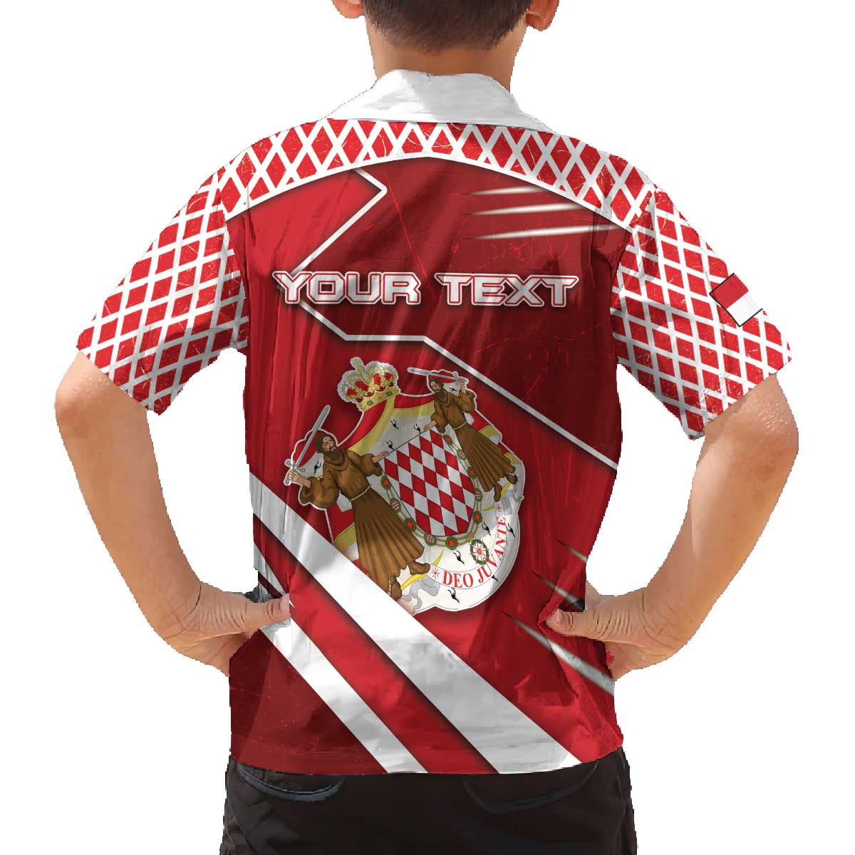 Personalized Monaco Family Matching Off The Shoulder Long Sleeve Dress and Hawaiian Shirt Coat Of Arms Unique Style - Wonder Print Shop