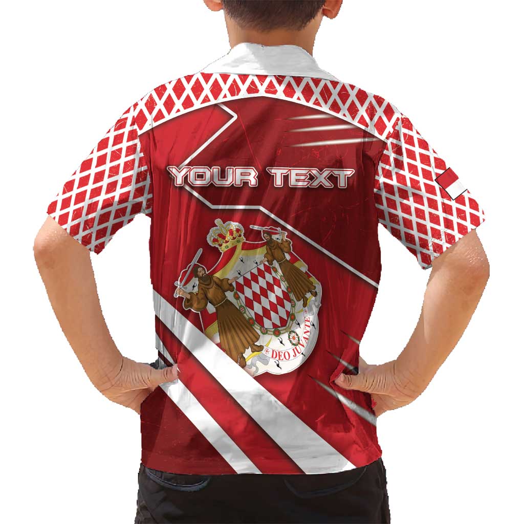 Personalized Monaco Family Matching Off Shoulder Short Dress and Hawaiian Shirt Coat Of Arms Unique Style - Wonder Print Shop