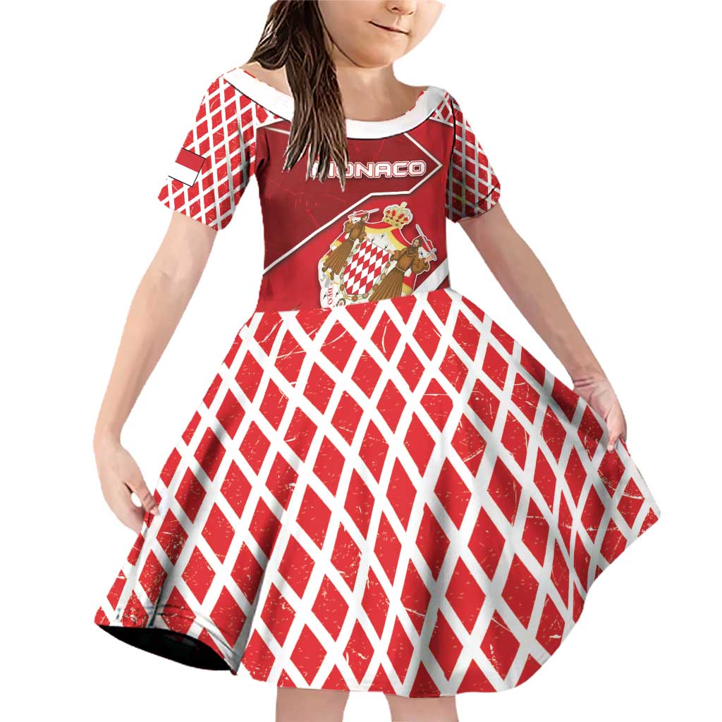 Personalized Monaco Family Matching Off Shoulder Short Dress and Hawaiian Shirt Coat Of Arms Unique Style - Wonder Print Shop