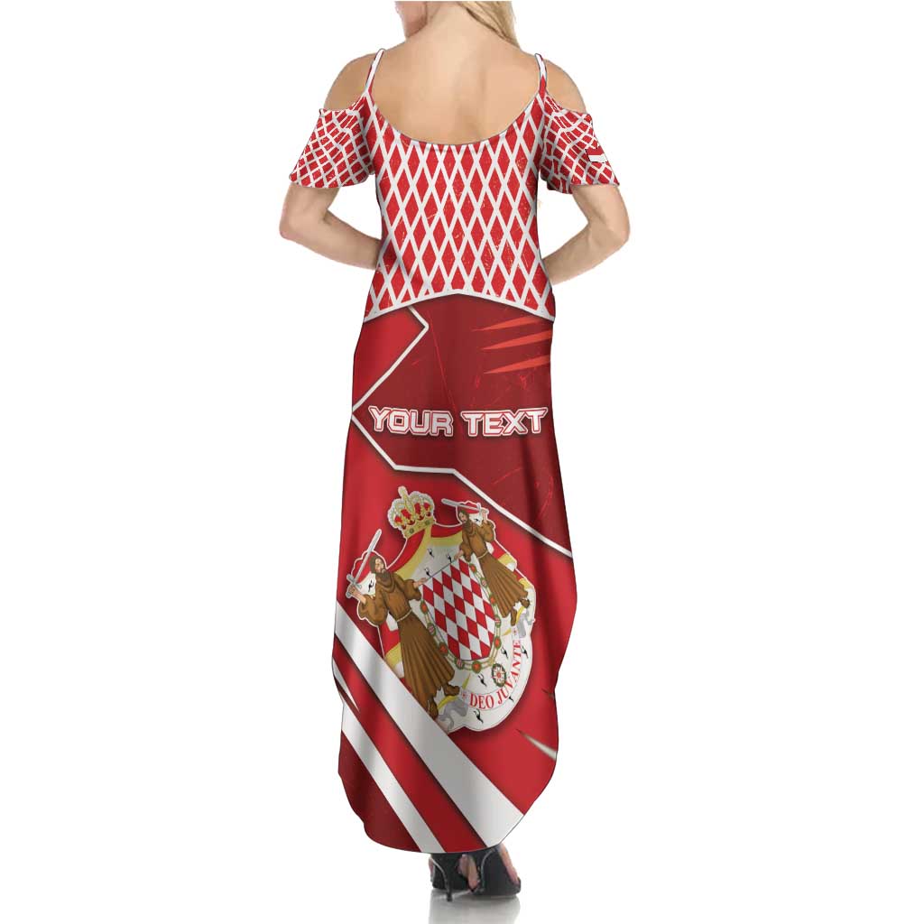 Personalized Monaco Family Matching Summer Maxi Dress and Hawaiian Shirt Coat Of Arms Unique Style - Wonder Print Shop