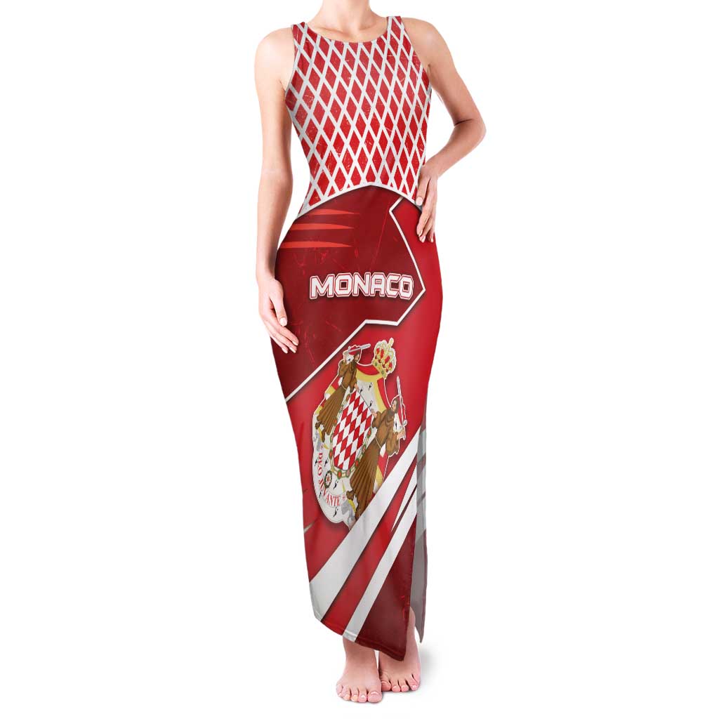 Personalized Monaco Family Matching Tank Maxi Dress and Hawaiian Shirt Coat Of Arms Unique Style - Wonder Print Shop