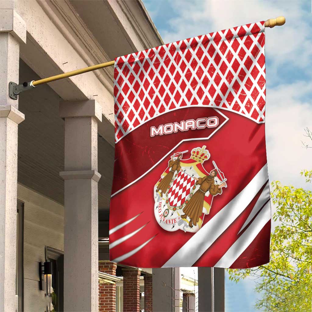 Monaco Garden Flag Coat Of Arms Unique Style - Wonder Print Shop
