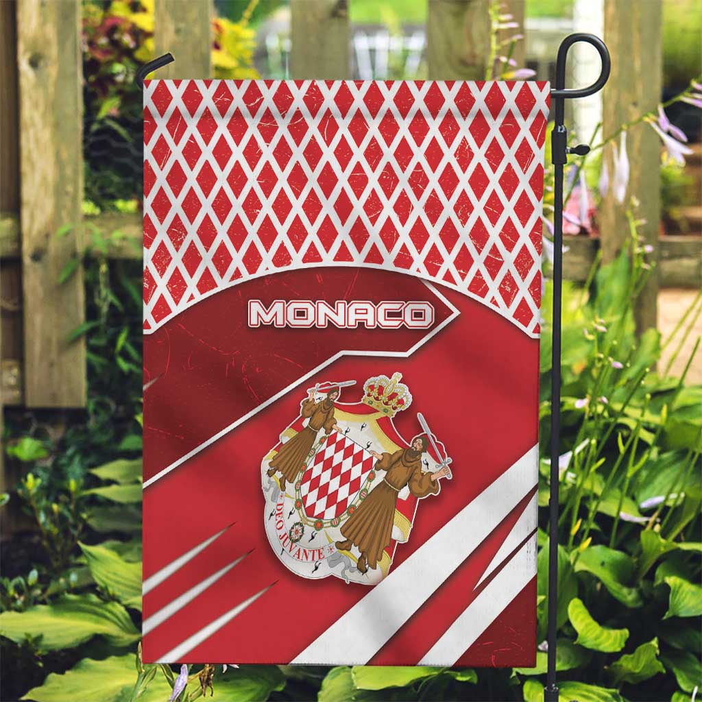 Monaco Garden Flag Coat Of Arms Unique Style - Wonder Print Shop