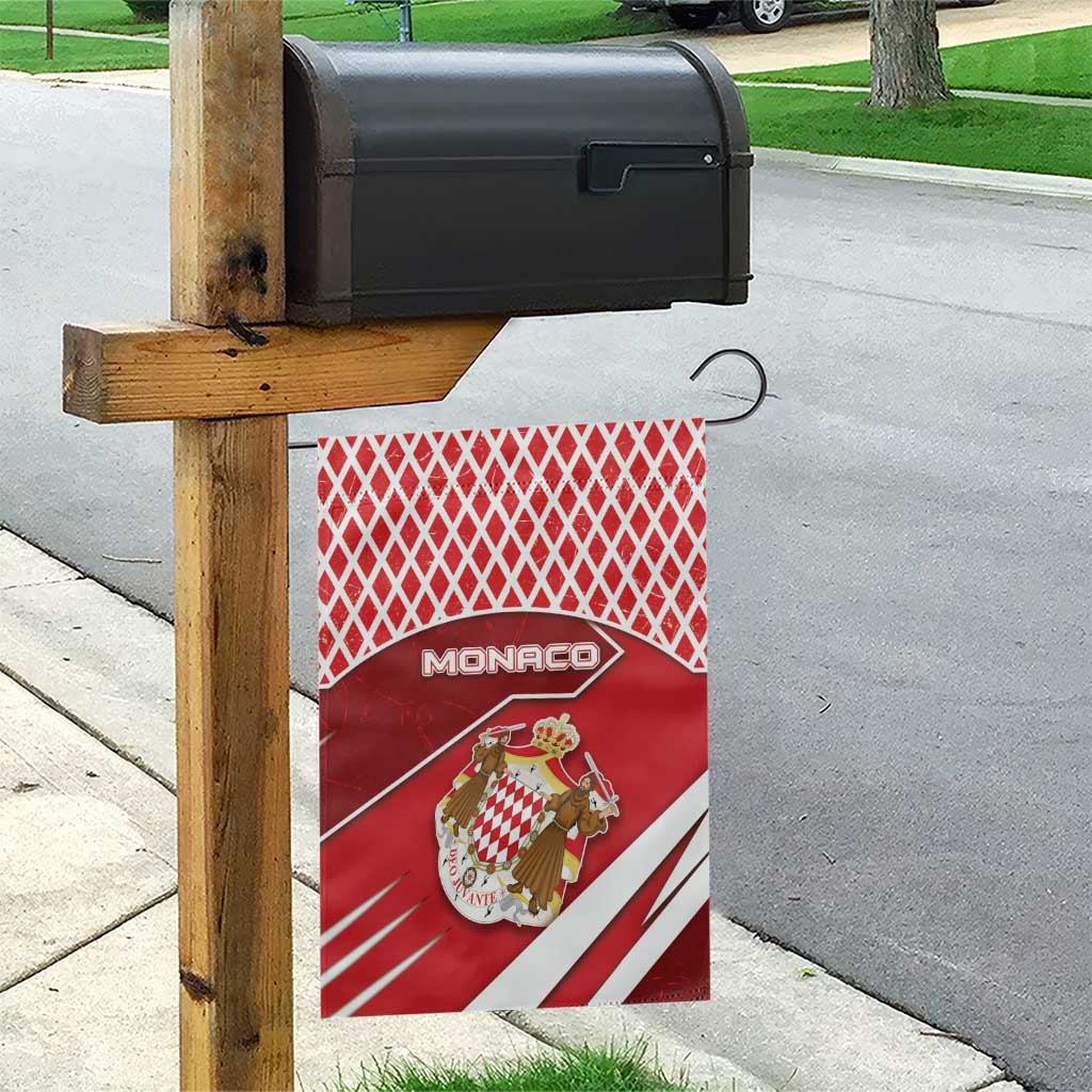 Monaco Garden Flag Coat Of Arms Unique Style - Wonder Print Shop