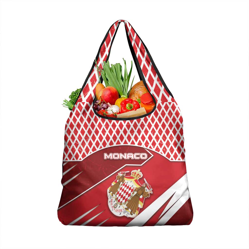 Monaco Grocery Bag Coat Of Arms Unique Style - Wonder Print Shop