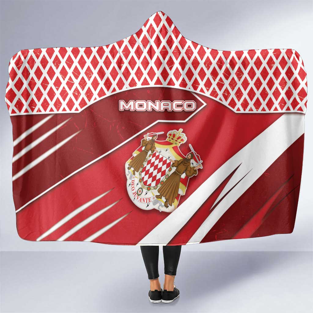 Monaco Hooded Blanket Coat Of Arms Unique Style - Wonder Print Shop