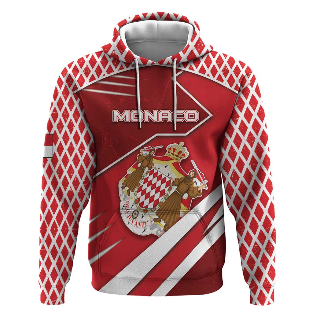 Personalized Monaco Hoodie Coat Of Arms Unique Style - Wonder Print Shop