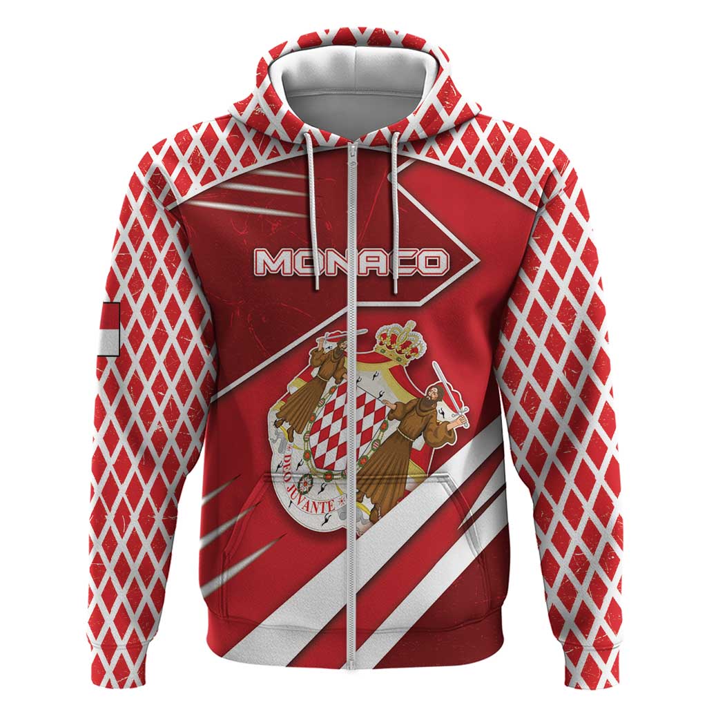Personalized Monaco Hoodie Coat Of Arms Unique Style - Wonder Print Shop